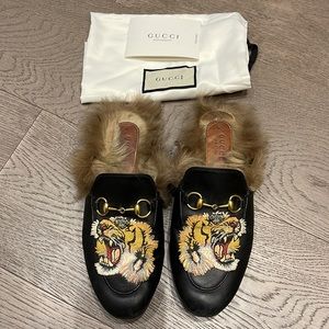 Gucci Princetown Slipper Fur Loafers